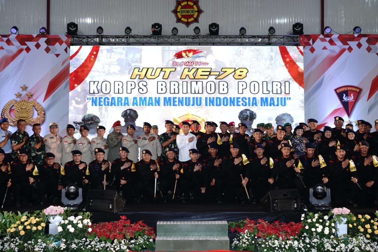 SAT BRIMOB POLDA JABAR GELAR SYUKURAN HUT BRIMOB KE-78