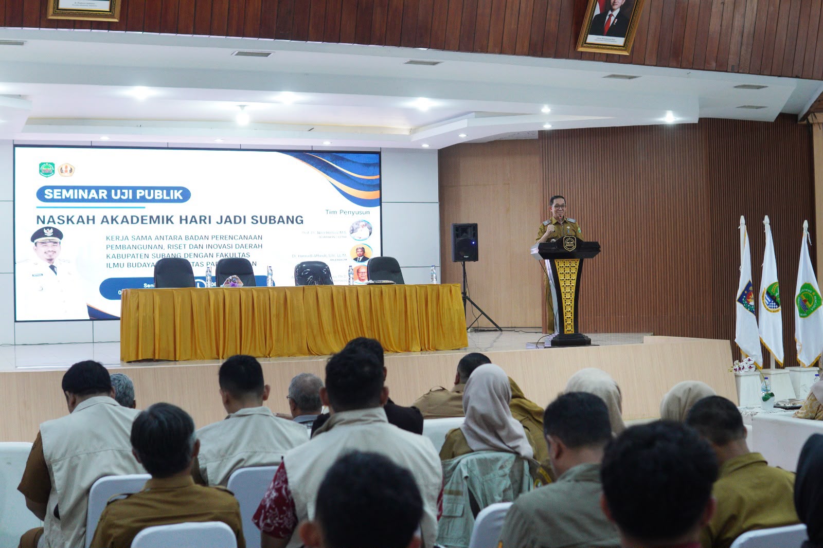 SEJARAH ADALAH KOMPAS UNTUK MELANGKAH, TEGAS KANG ASEP NURONI SAAT BUKA SEMINAR UJI PUBLIK SEJARAH SUBANG