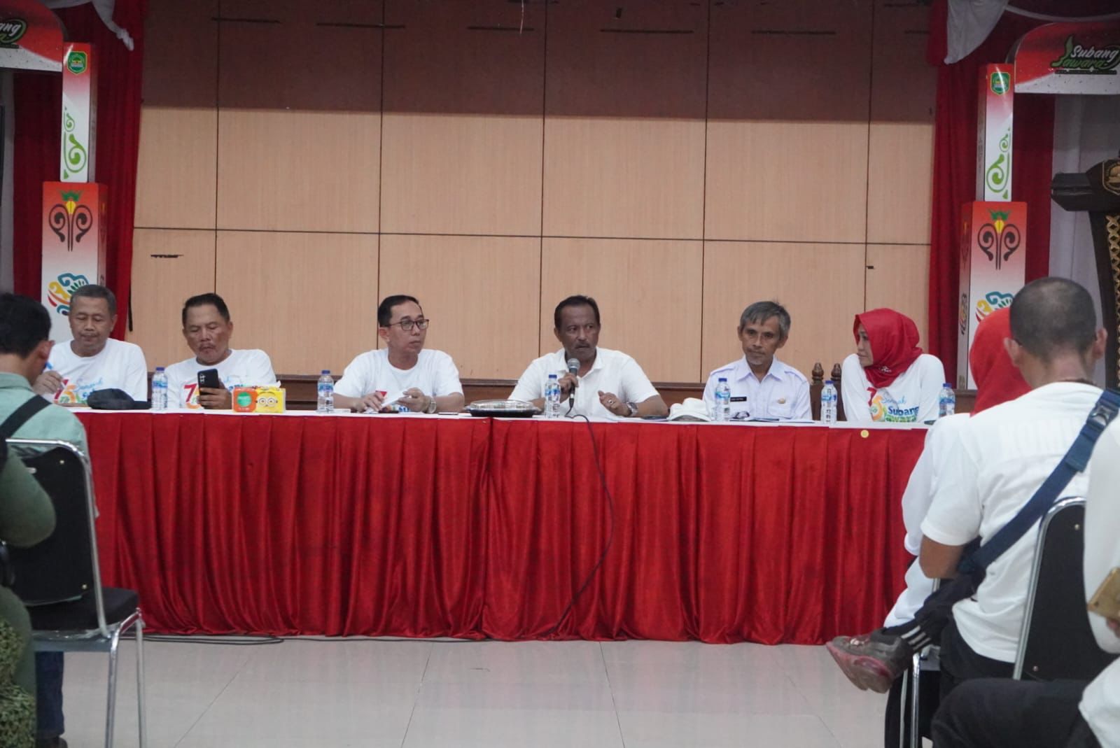 SEKDA Kabupaten Subang H. Asep Nuroni S.Sos, M.Si menghadiri sekaligus membuka technical meeting kegiatan festival helaran budaya subang jawara