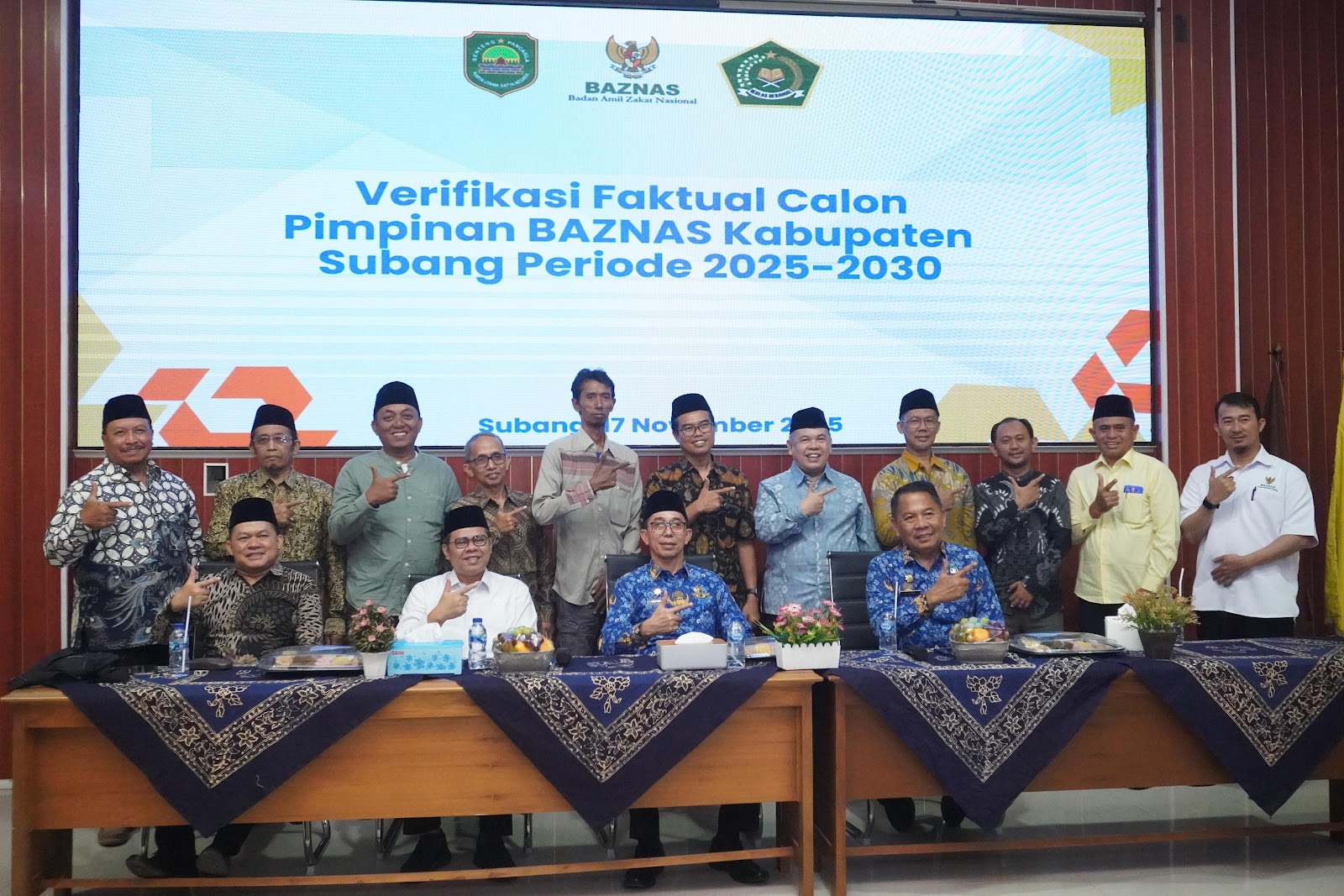 SEKDA SUBANG BUKA VERIFIKASI FAKTUAL CALON PIMPINAN BAZNAS KABUPATEN SUBANG PERIODE 2025-2030, TEKANKAN INTEGRITAS DAN KOMITMEN PELAYANAN UMAT