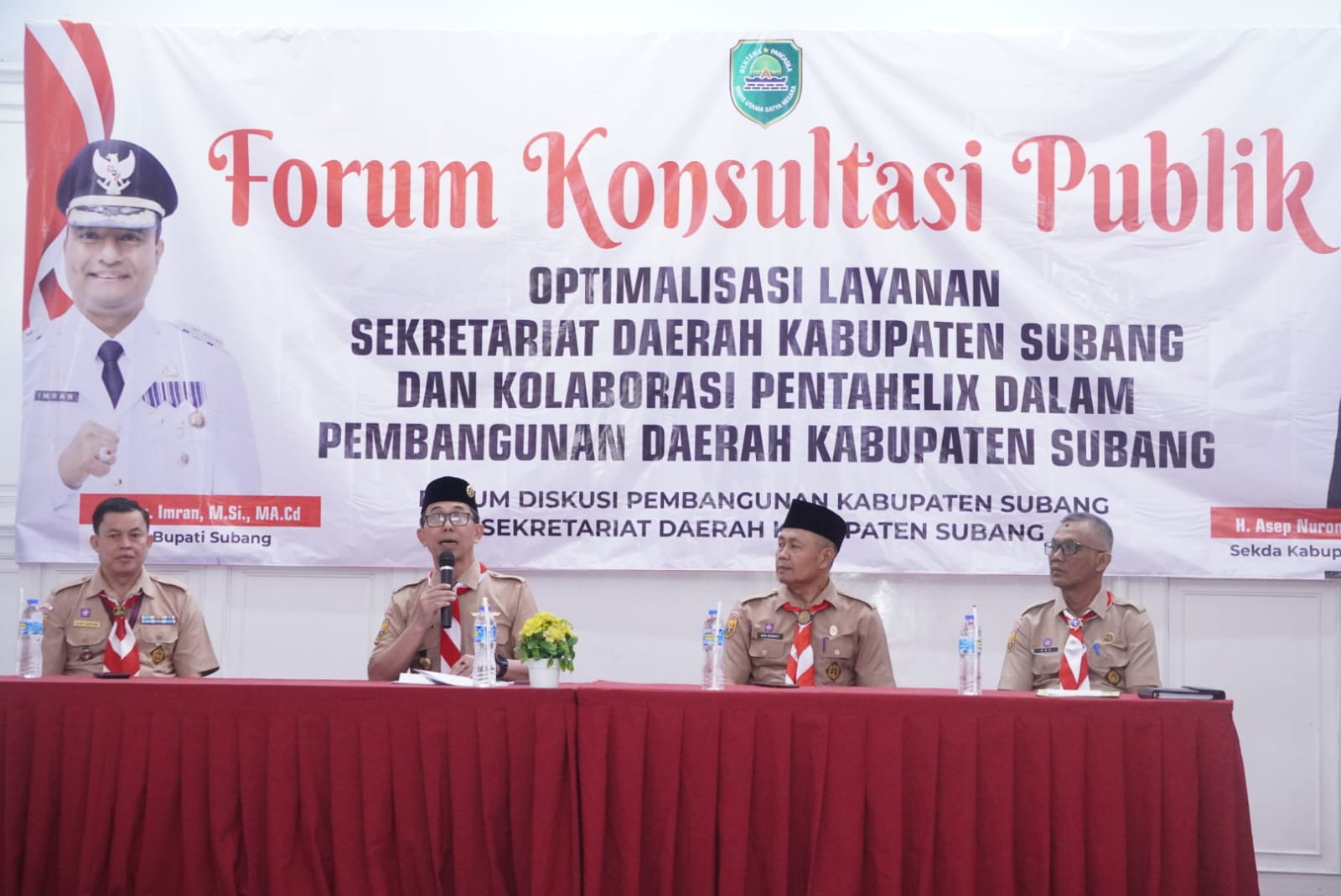 Sekda Subang Dorong Penguatan Kolaborasi Pentahelix dan Peningkatan Kualitas Pelayanan Publik di Kabupaten Subang melalui Forum Konsultasi Publik