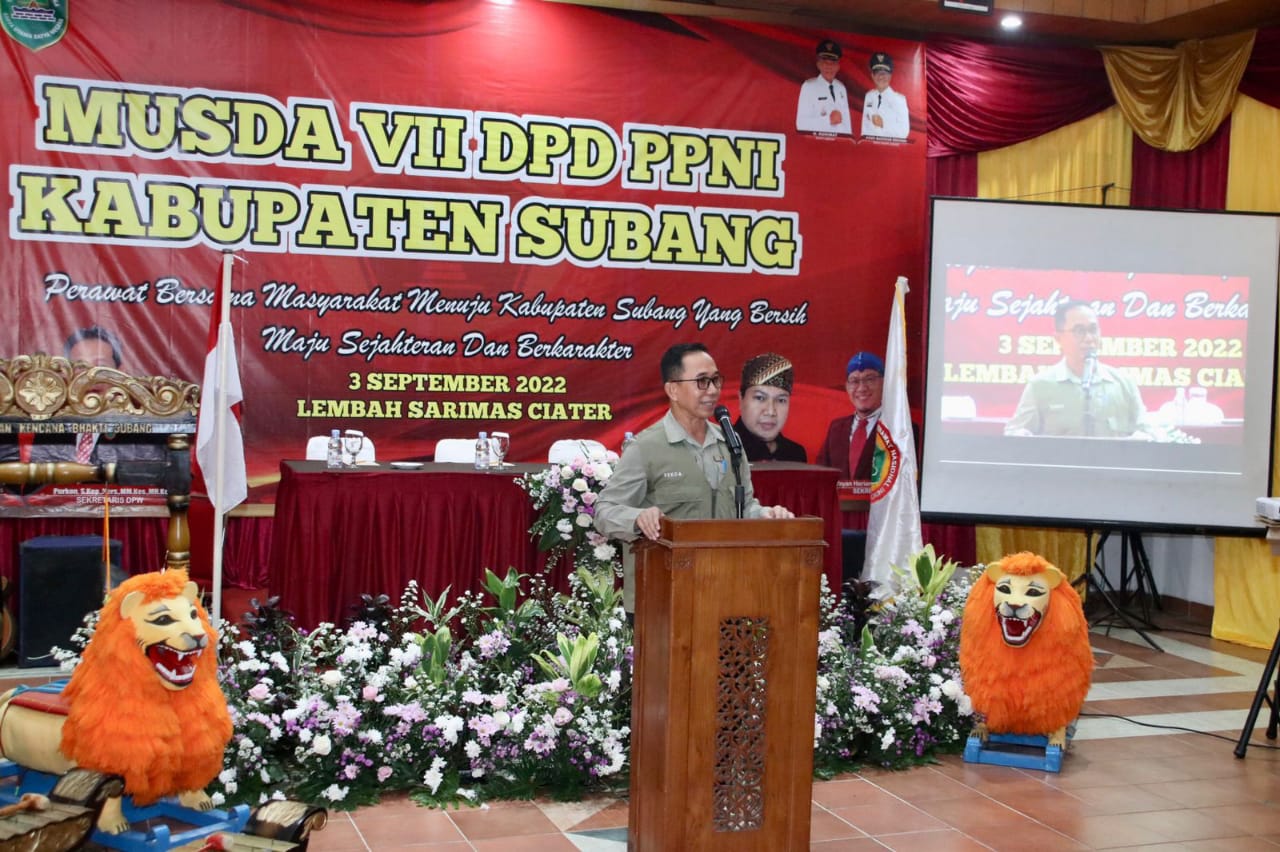 Sekda Subang Hadiri Musda PPNI VII Kabupatwn Subang 2022