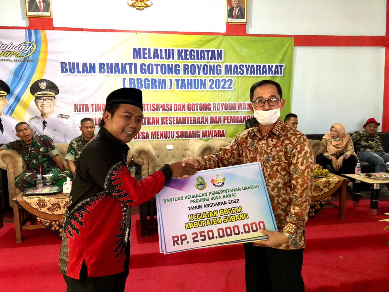 Sekda Subang Membuka Pencanangan BBGRM 2022