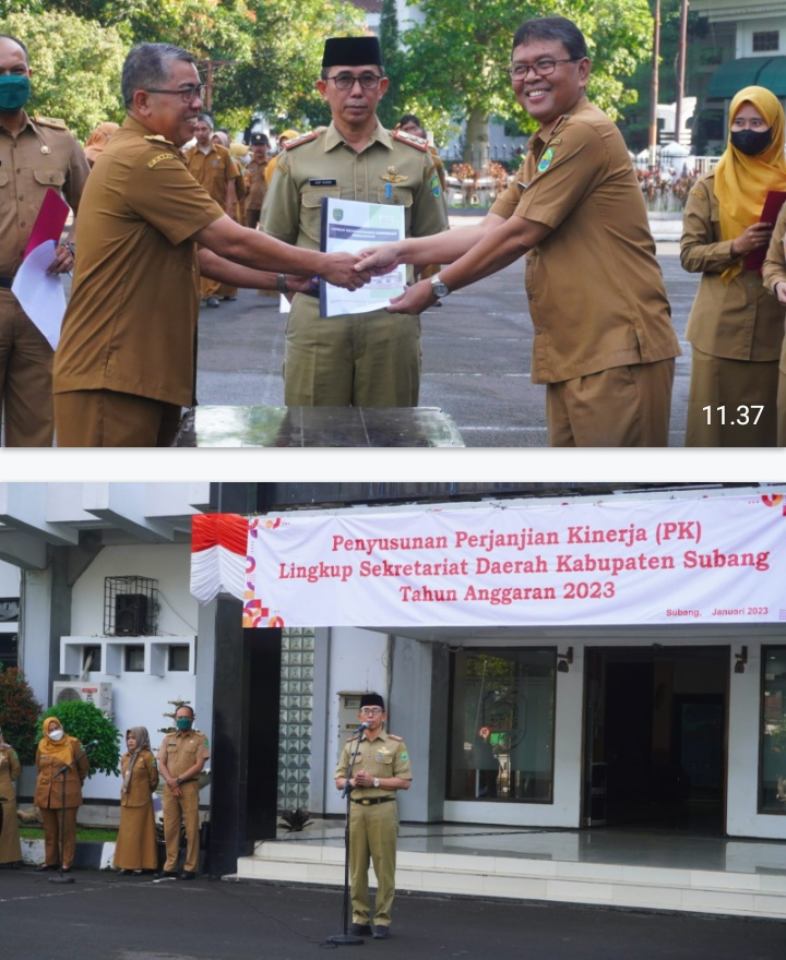 Sekda Subang Pimpin Apel Pagi Dilingkup Pemda Subang