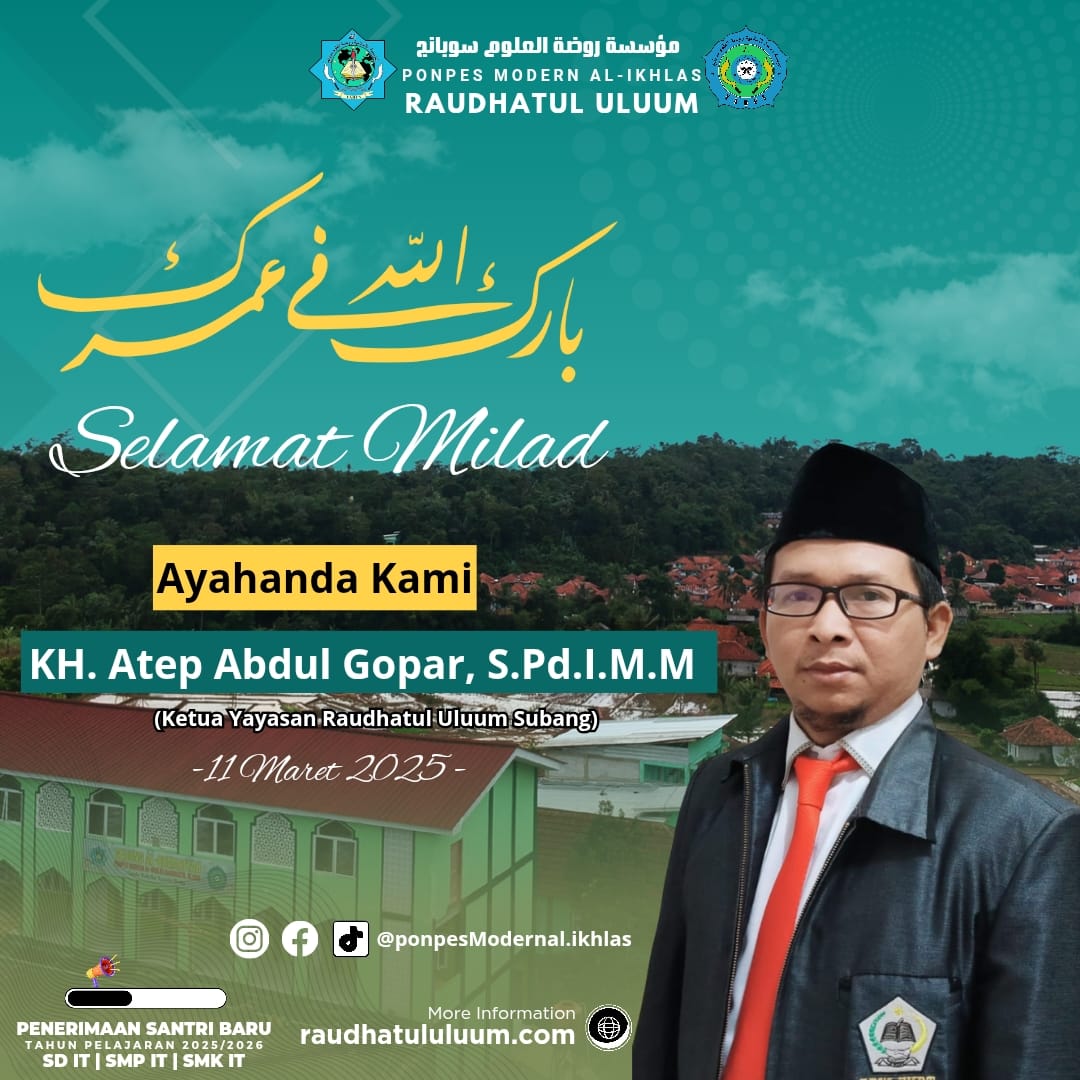 Selamat Ulang Tahun H. Atep Abdul Gopar,S.Pd.I,M.M.. (Ketua DPW FKDT Jawa Barat)