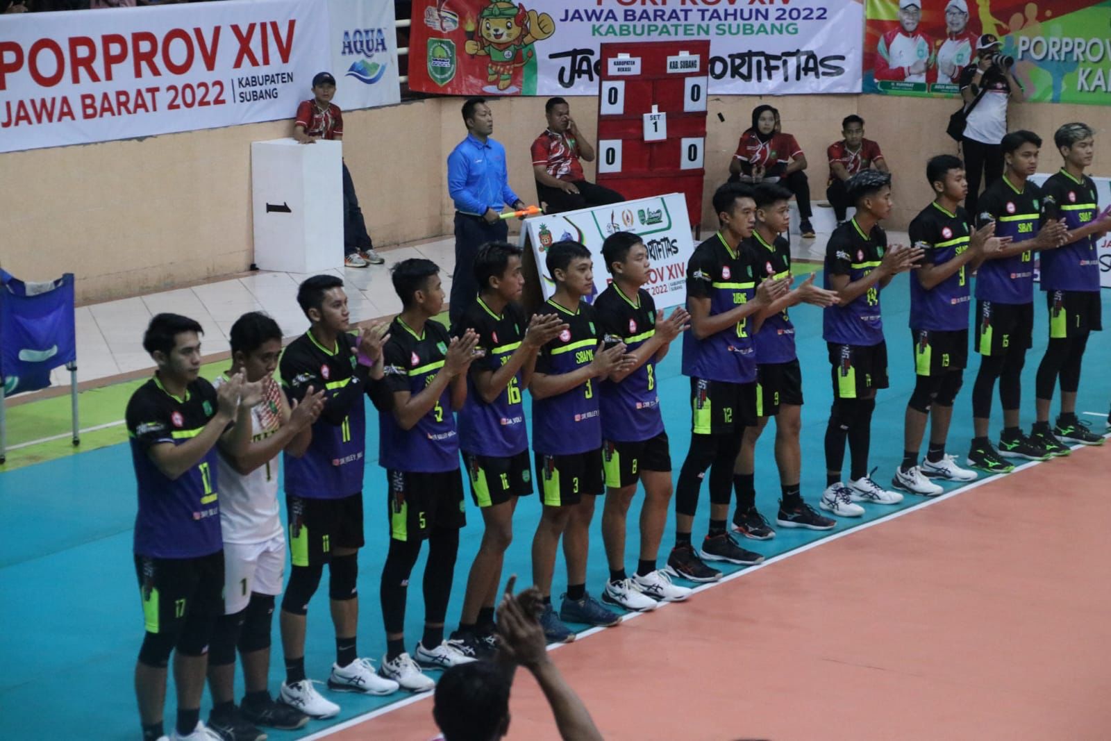 Semi Final Cabor Volley, Kang Jimat Saksikan dan Dukung Kontingen Volley Subang