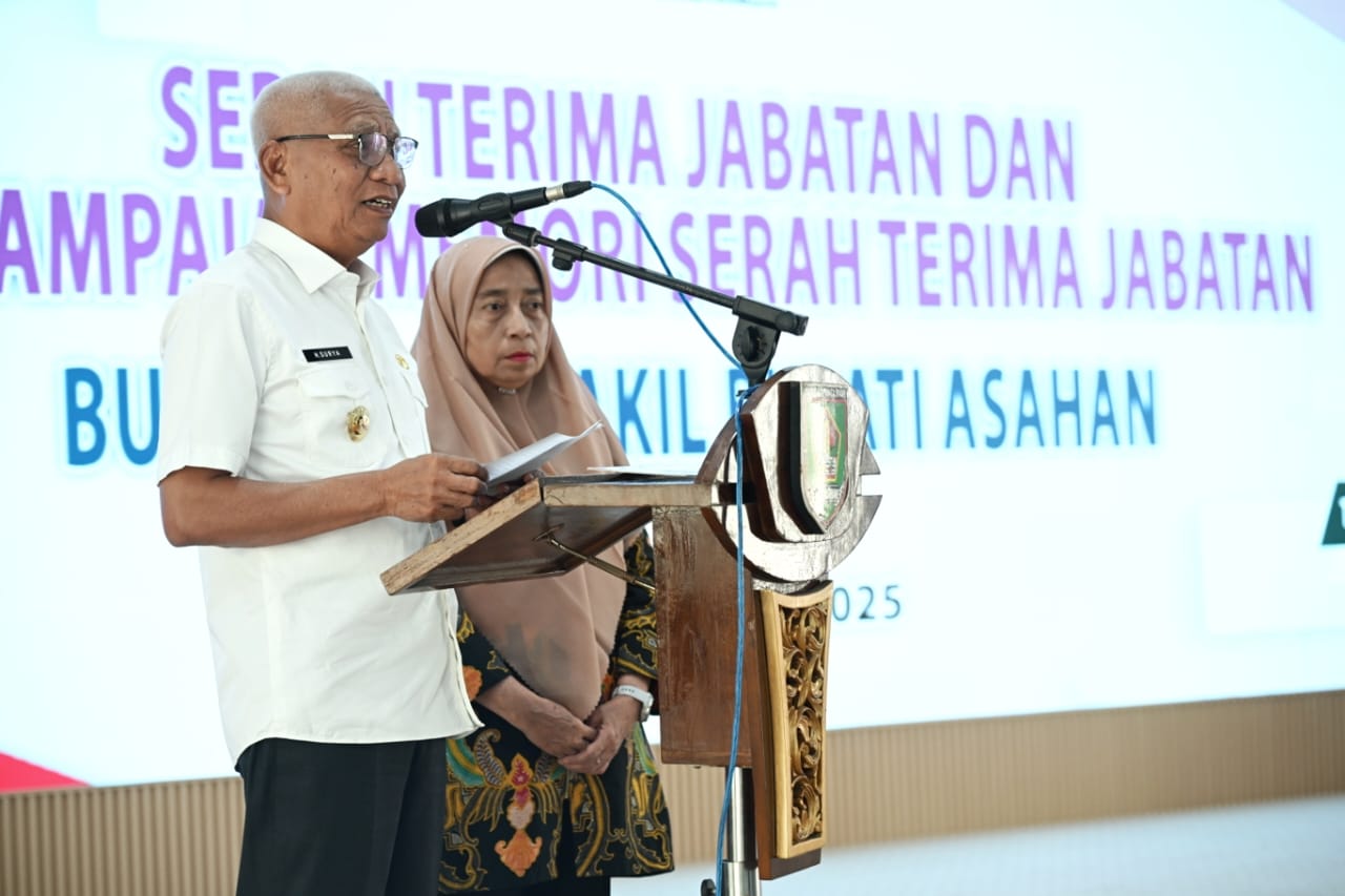 Serah Terima Jabatan Bupati Asahan, Wagub Sumut Surya Ajak Selaraskan Pembangunan Pemkab dan Pemprov
