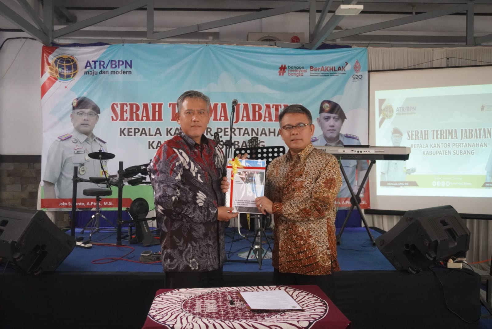 Serah Terima Jabatan Kepala Kantor Pertanahan Kabupaten Subang