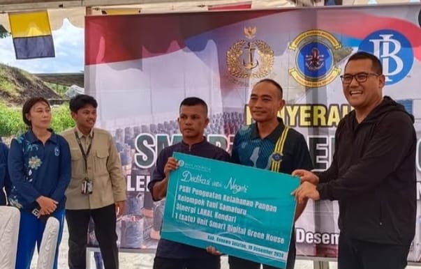 Serah Terima Smart Green House Lanal Kendari Oleh Bank BI Sultra