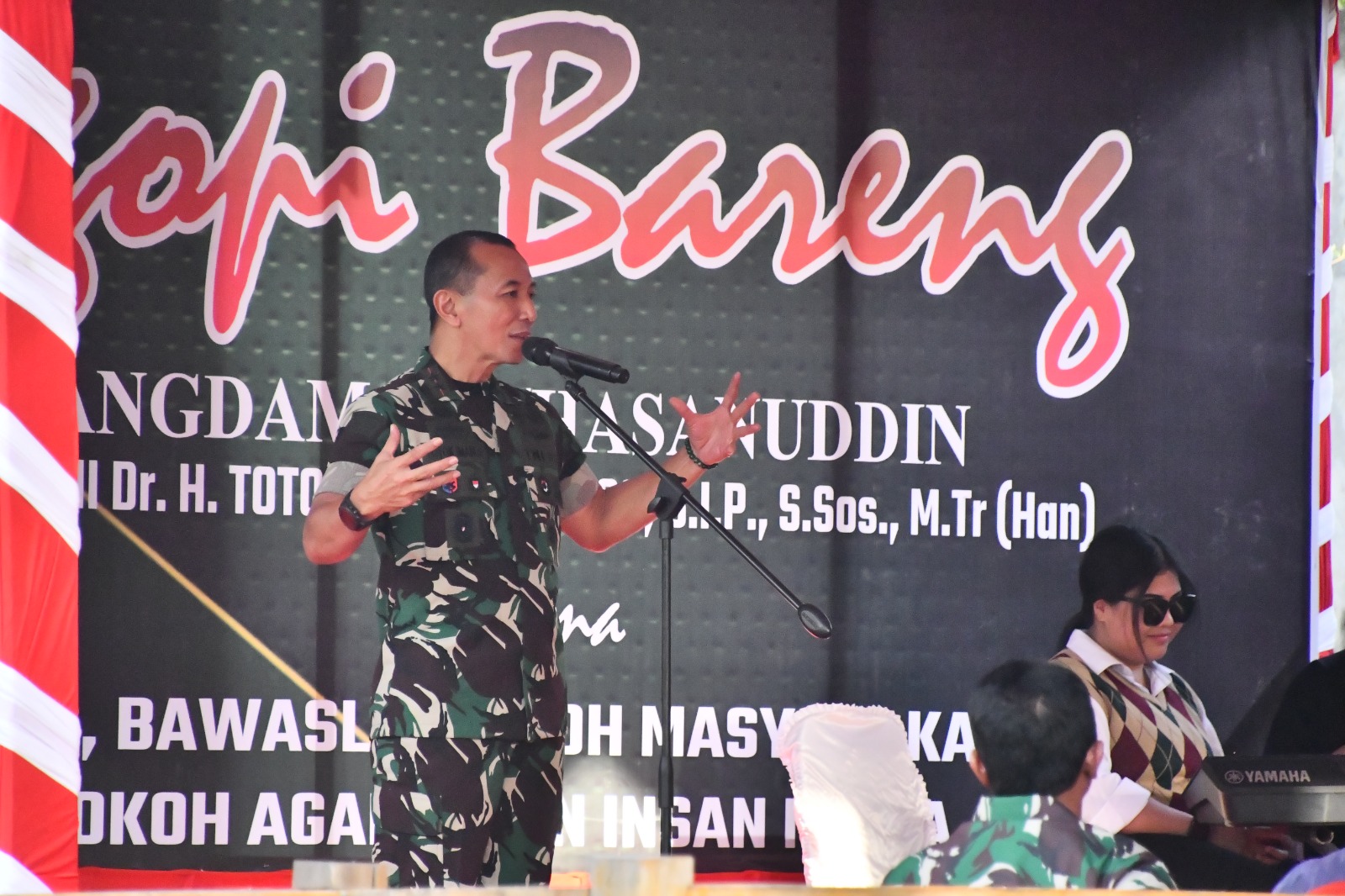 Sinergitas Tampa Batas Pangdam XIV/Hsn, Ngopi Bareng Bersama KPU, Bawaslu, Para Tokoh dan Insan Media.