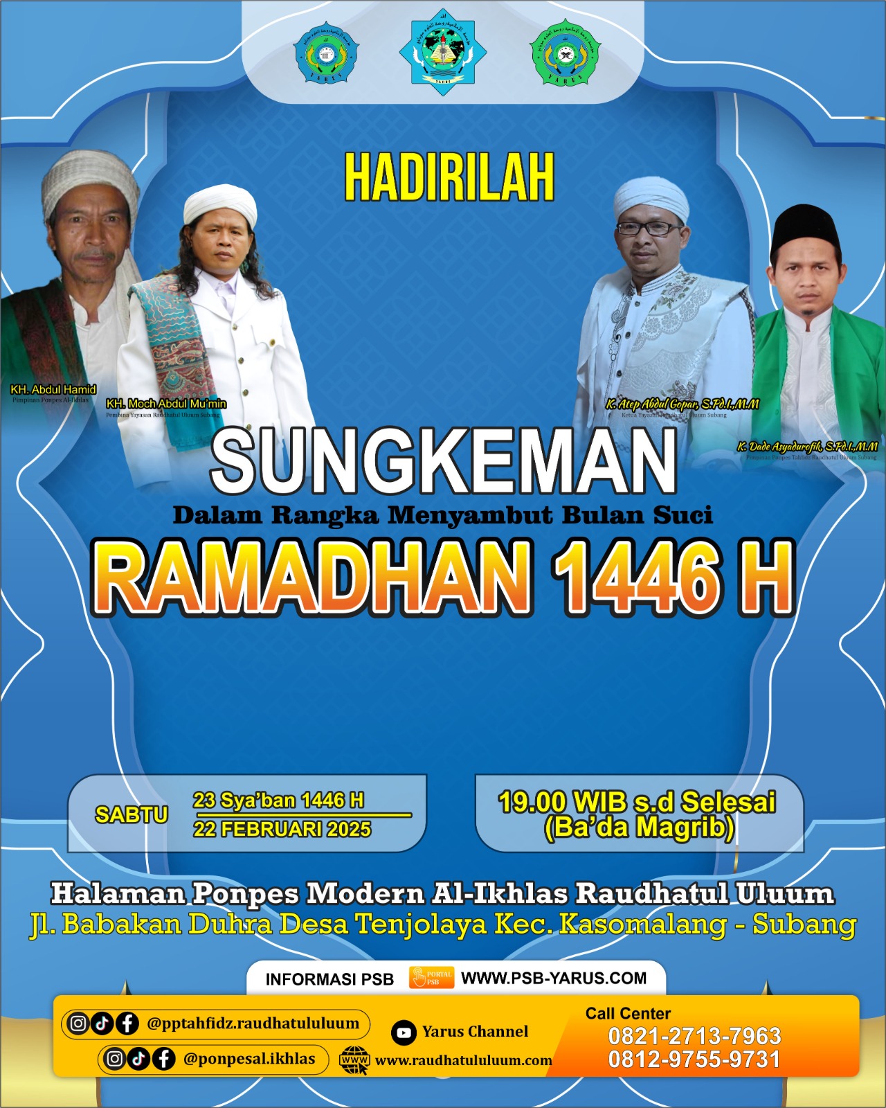 Sungkeman Ramadhan 1446 H,Ponpes Modern AL- Ikhlas Raudhatul Uluum