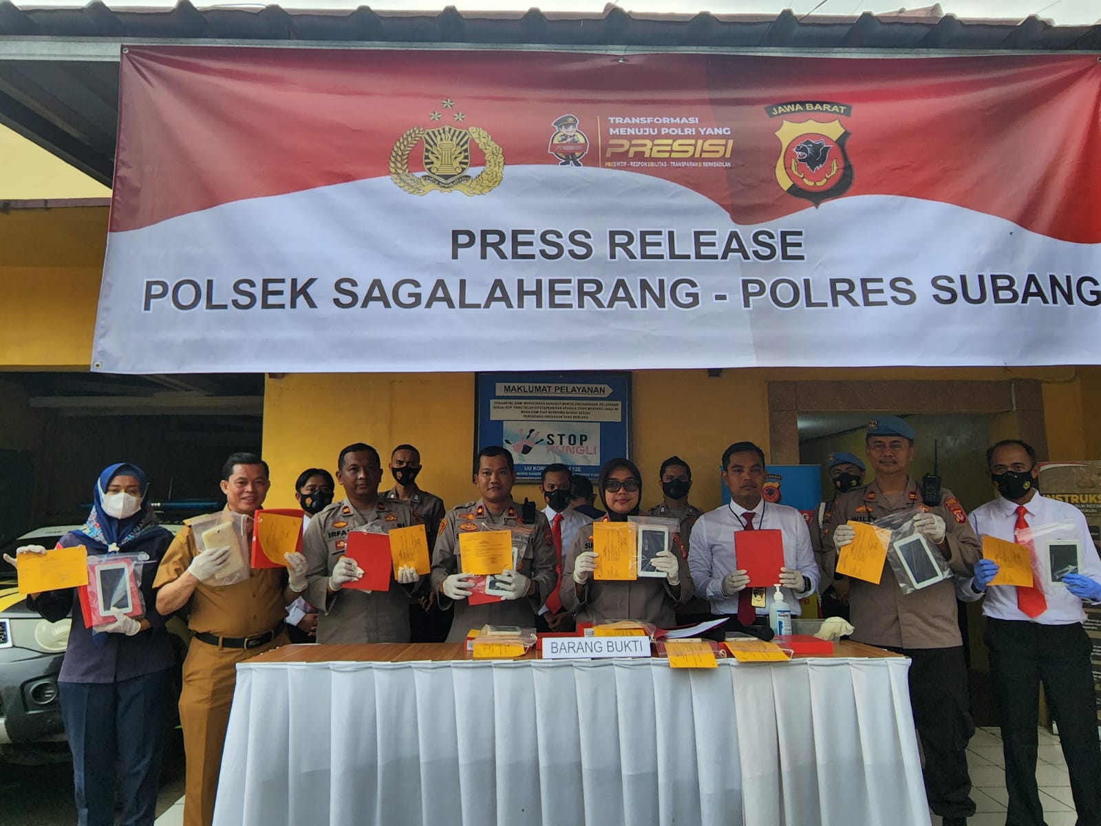 Tangkap Cepat Pelaku Pencurian 12 Tablet Milik SDN Leles III, Unit Reskrim Polsek Sagalaherang Diapresiasi Sekdis Dikbud