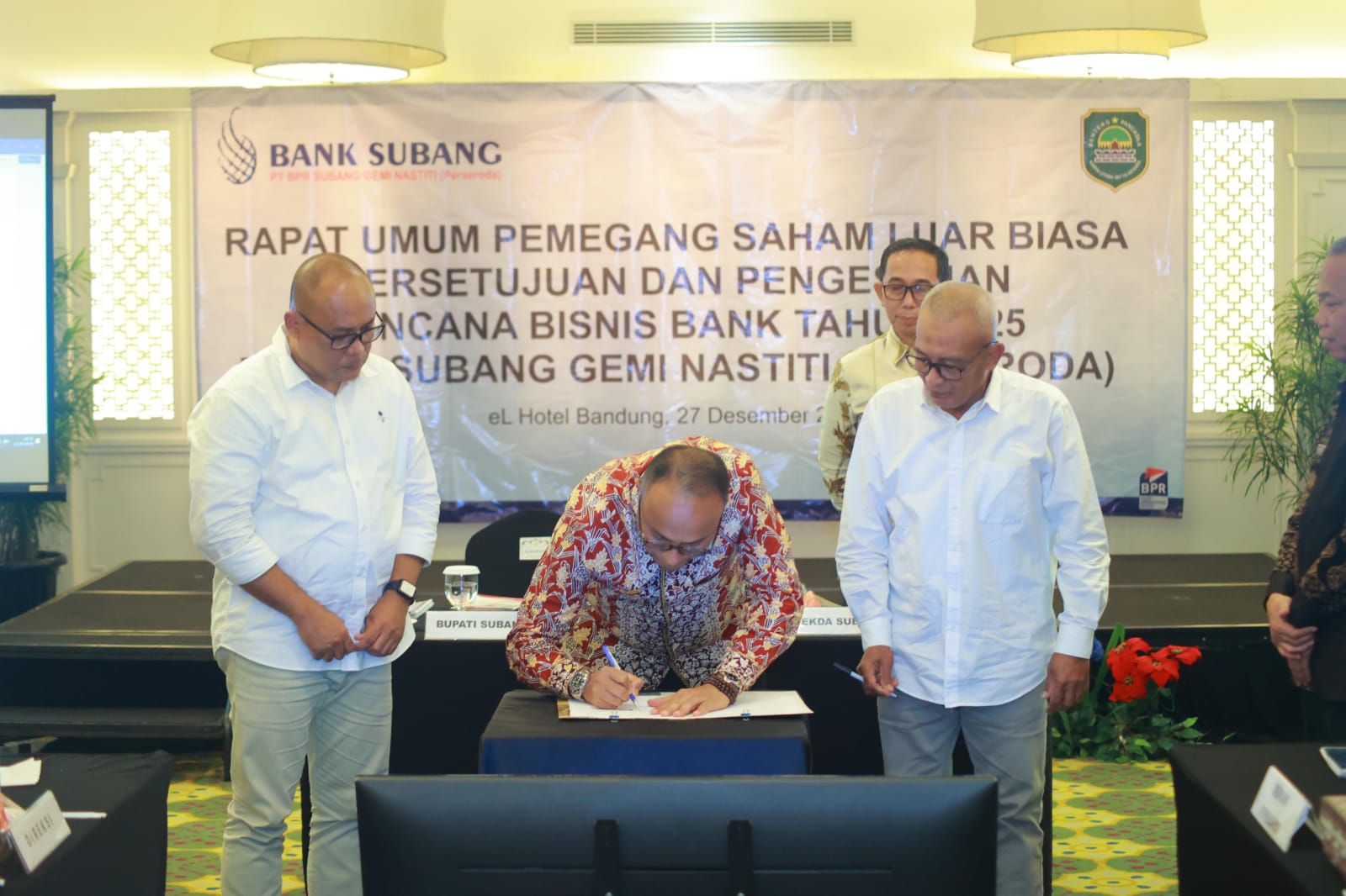 Tingkatkan Kompetensi, Pesan Pj. Bupati di RUPS LB PT. BPR Gemi Nastiti