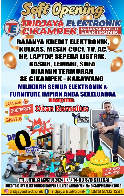 Tridjaya Elektronik Cikampek Rajanya Kredit Elektronik