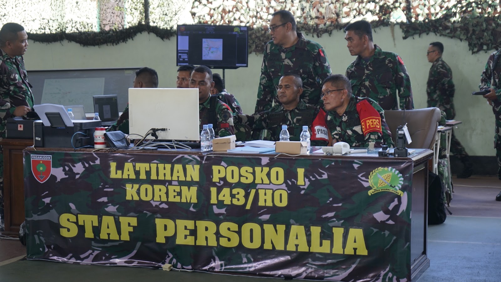 Uji Kesiapan dalam Menghadapi Ancaman Diwilayah, Korem 143/HO Gelar Latihan Posko I Tingkat Korem