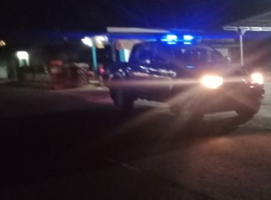 Unit Patroli Polsek Tanjungsiang, membangunkan warganya untuk sahur di Wilayah hukum Polsek Tanjungsiang