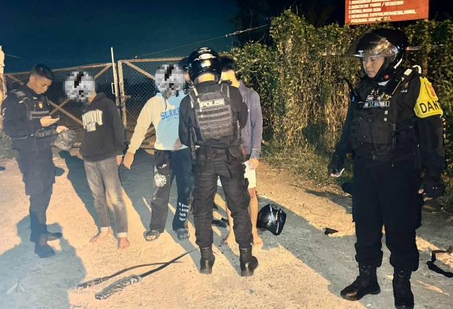 Unit Raimas Sat Samapta Polres Subang Berhasil Amankan 9 Remaja Yang Membawa Sajam