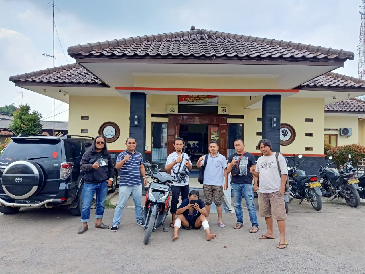 Unit Reskrim Polsek Jalan Cagak Tangkap Pelaku Pencurian Dengan Kekerasan