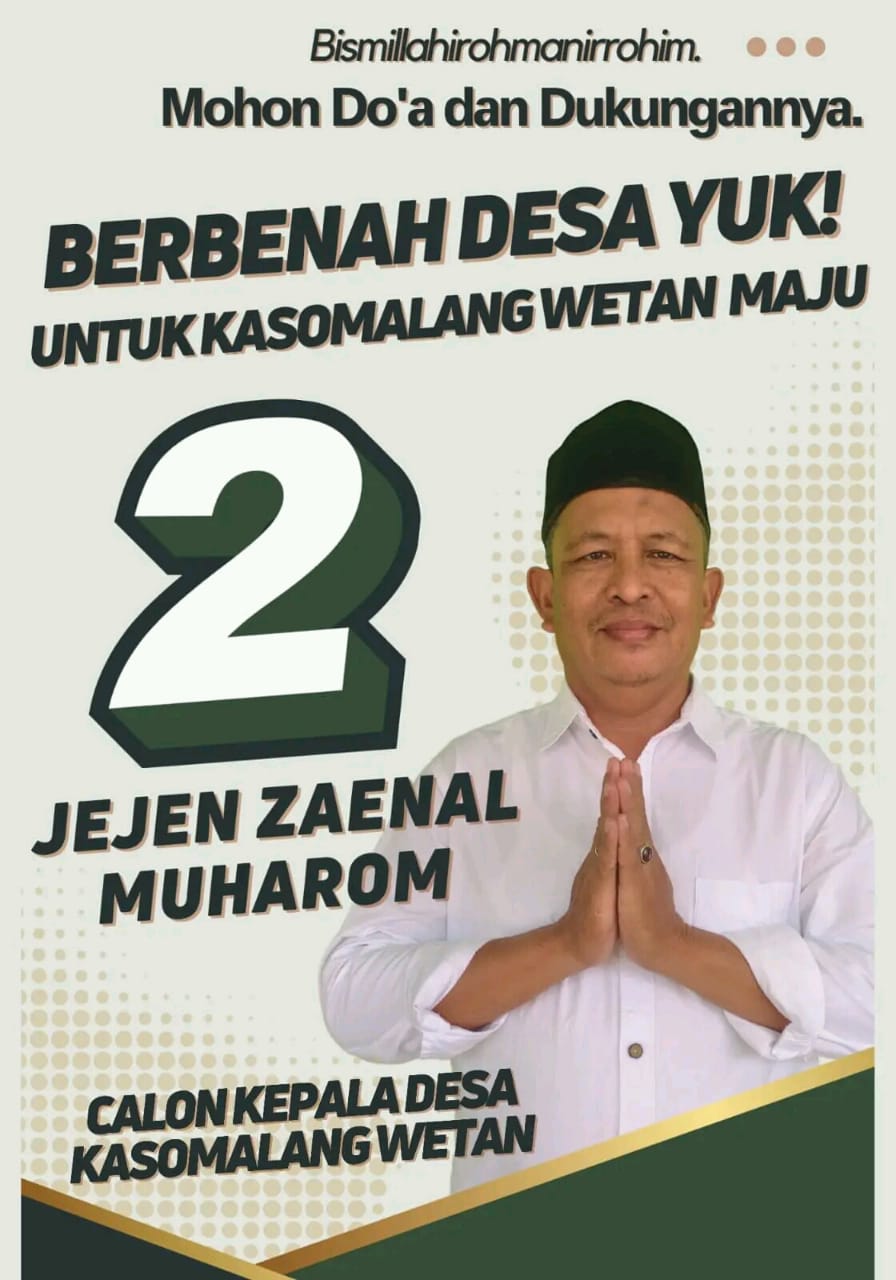 Visi-Misi Calon Kades Kasomalang Wetan Nomor Urut 2 Jejen Zaenal Muharom