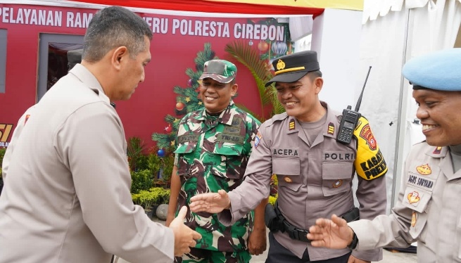 Wajapolda Jabar Didampingi Kapolres Cirebon Pantau Perkembangan Arus Nataru