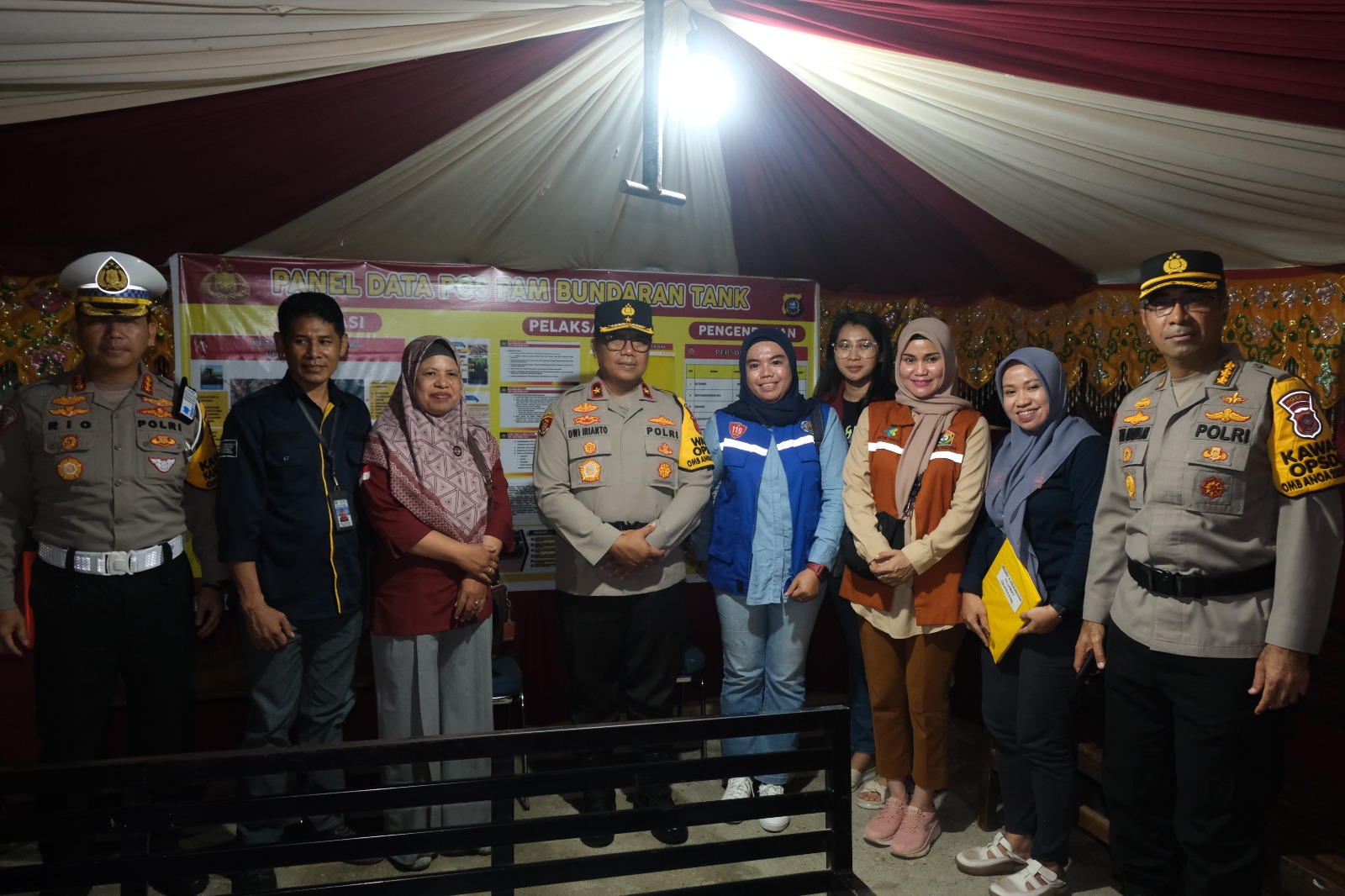 Wakapolda Sultra Tinjau Pos Pengamanan dan Beberapa Tempat Ibadah Malam Natal