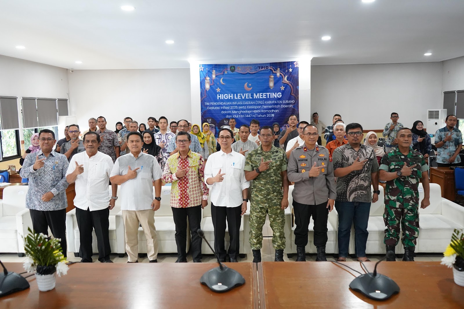 WAKIL BUPATI SUBANG BUKA HIGH LEVEL MEETING TPID, TEKANKAN STABILITAS HARGA JELANG RAMADAN DAN IDUL FITRI 1447H