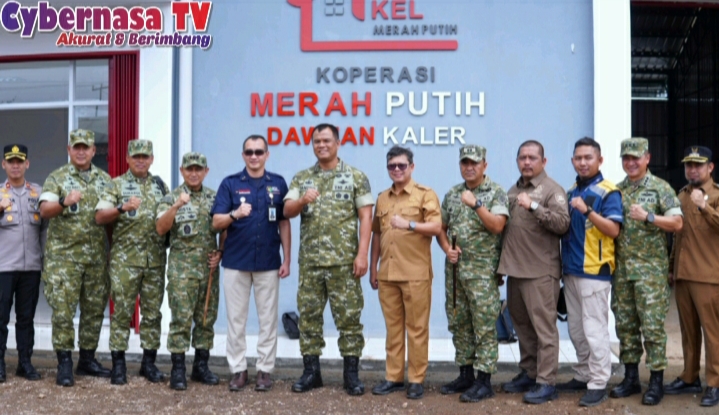 WAKIL BUPATI SUBANG DAMPINGI WAKIL PANGLIMA TINJAU KOPERASI MERAH PUTIH KECAMATAN DAWUAN