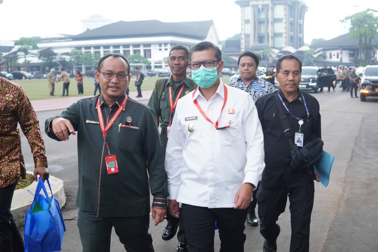 WAKIL BUPATI SUBANG HADIRI RAPAT PARIPURNA TMMD KE-46 TA 2025 DI MABESAD