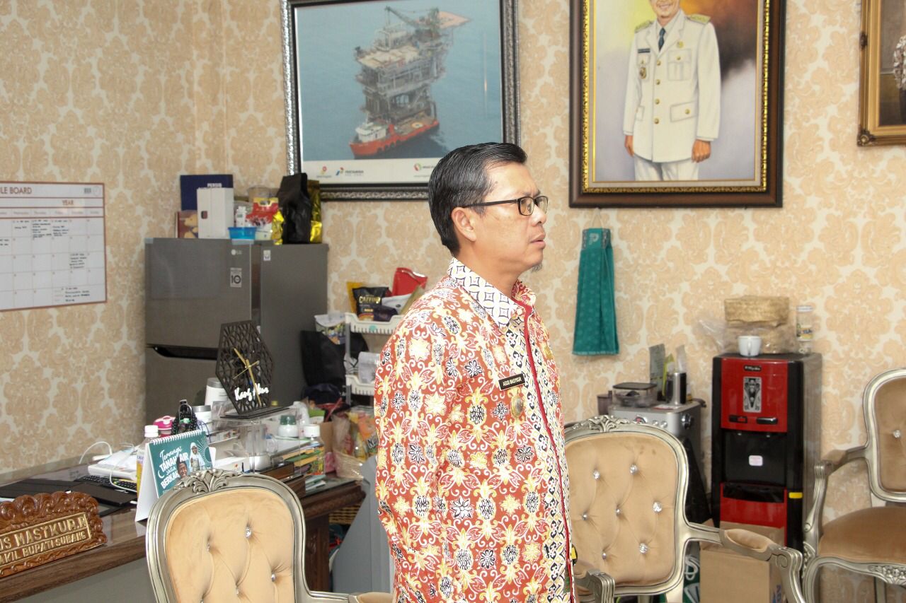 Wakil Bupati Subang mengikuti Rakernas Akuntansi dan Pelaporan Keuangan Pemerintah tahun 2021 secara Virtual