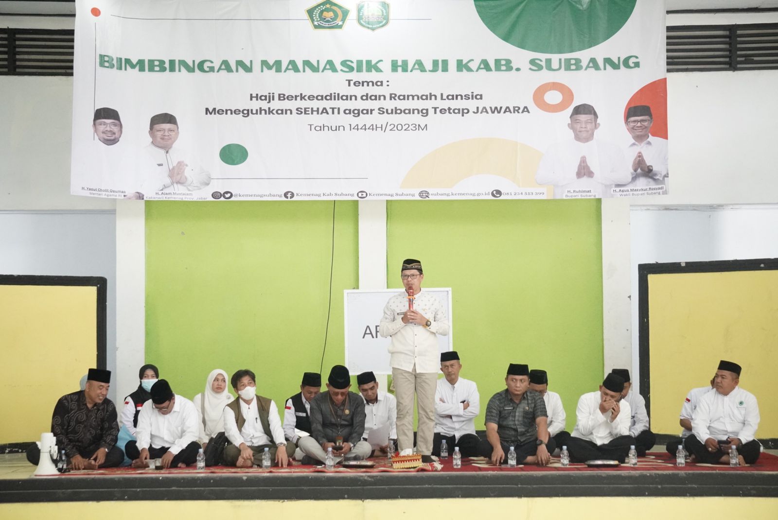 Wakil Bupati Subang Menutup Bimbingan Manasik Haji Tingkat Kabupaten Subang Tahun 2023