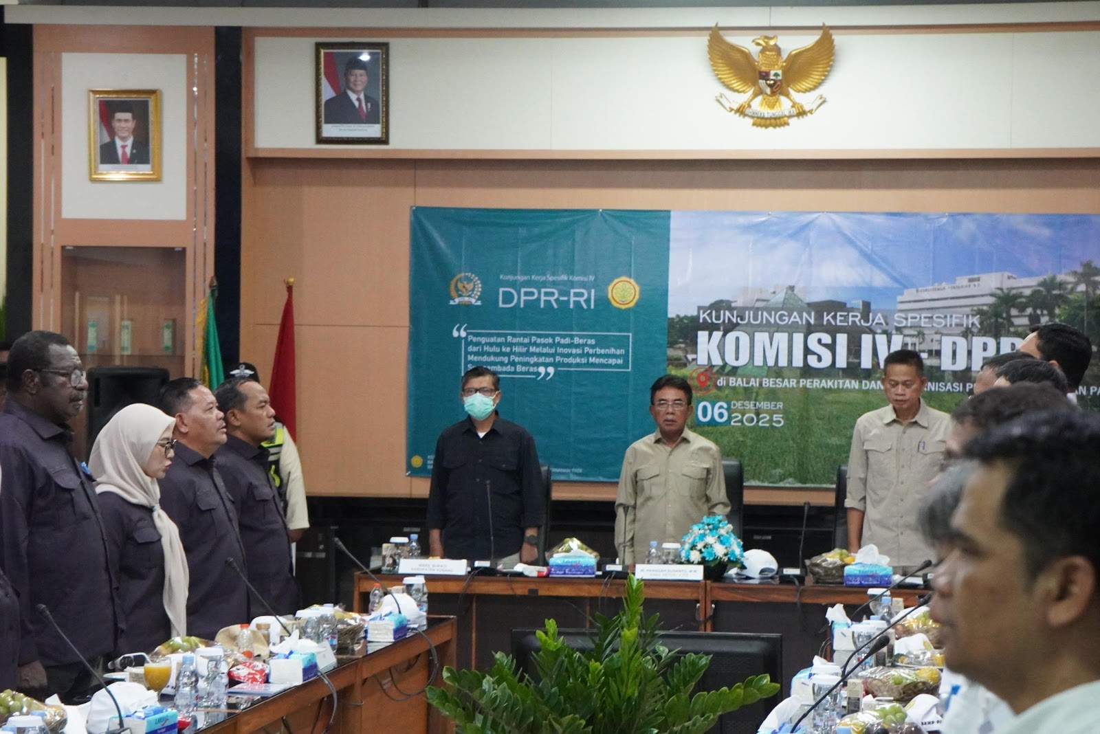 WAKIL BUPATI SUBANG TERIMA KUNJUNGAN KERJA SPESIFIK KOMISI IV DPR RI, BAHAS PRODUKTIVITAS PENGUATAN RANTAI PASOK PADI
