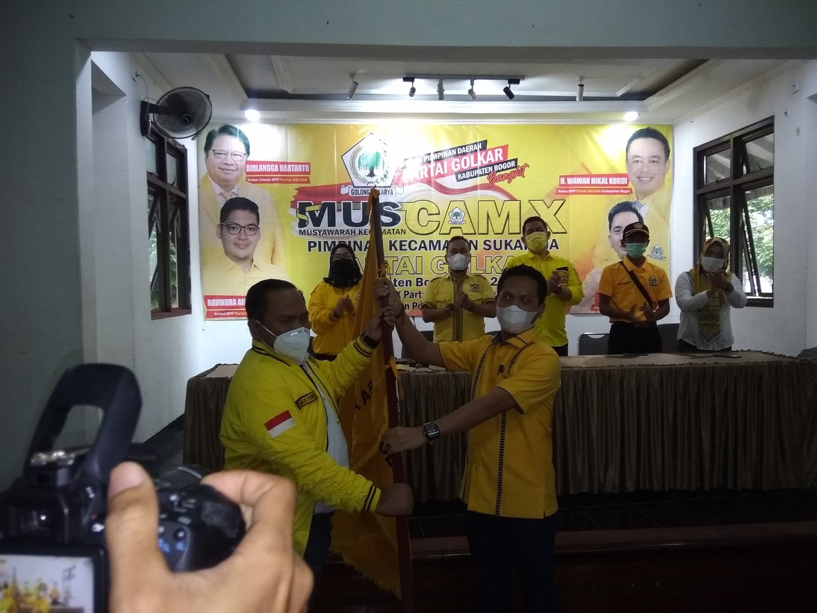 Zaky Fakhry Terpilih Sebagai Ketua PK Partai Golkar kecamatan Sukaraja kabupaten Bogor .dalam Muscam X.